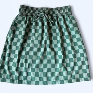 Green Checkered Skirt